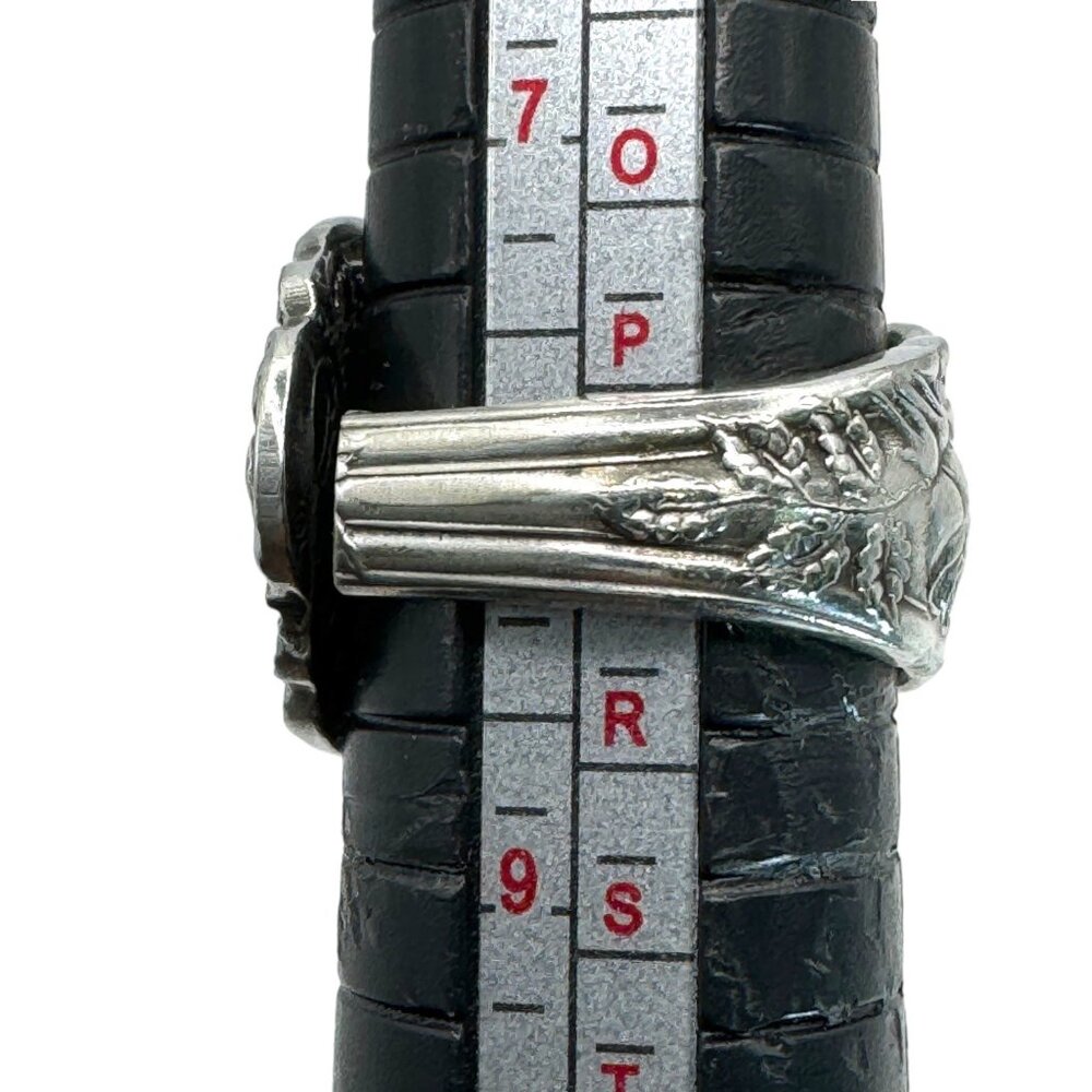 Artisan Spoon Ring Made from ANTIQUE ROCKFORD S.P. CO. 5 Star SILVERPLATE Spoon - Picture 8 of 16